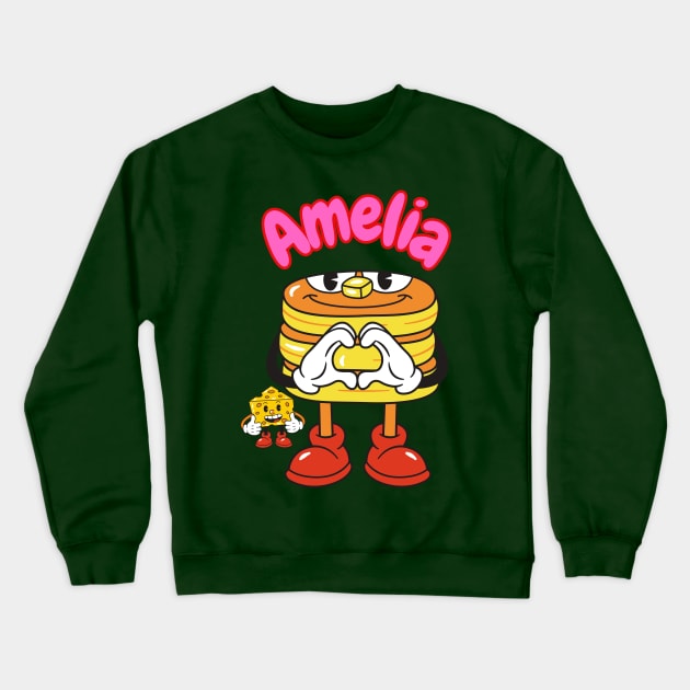 Amelia baby's name Crewneck Sweatshirt by TopSea